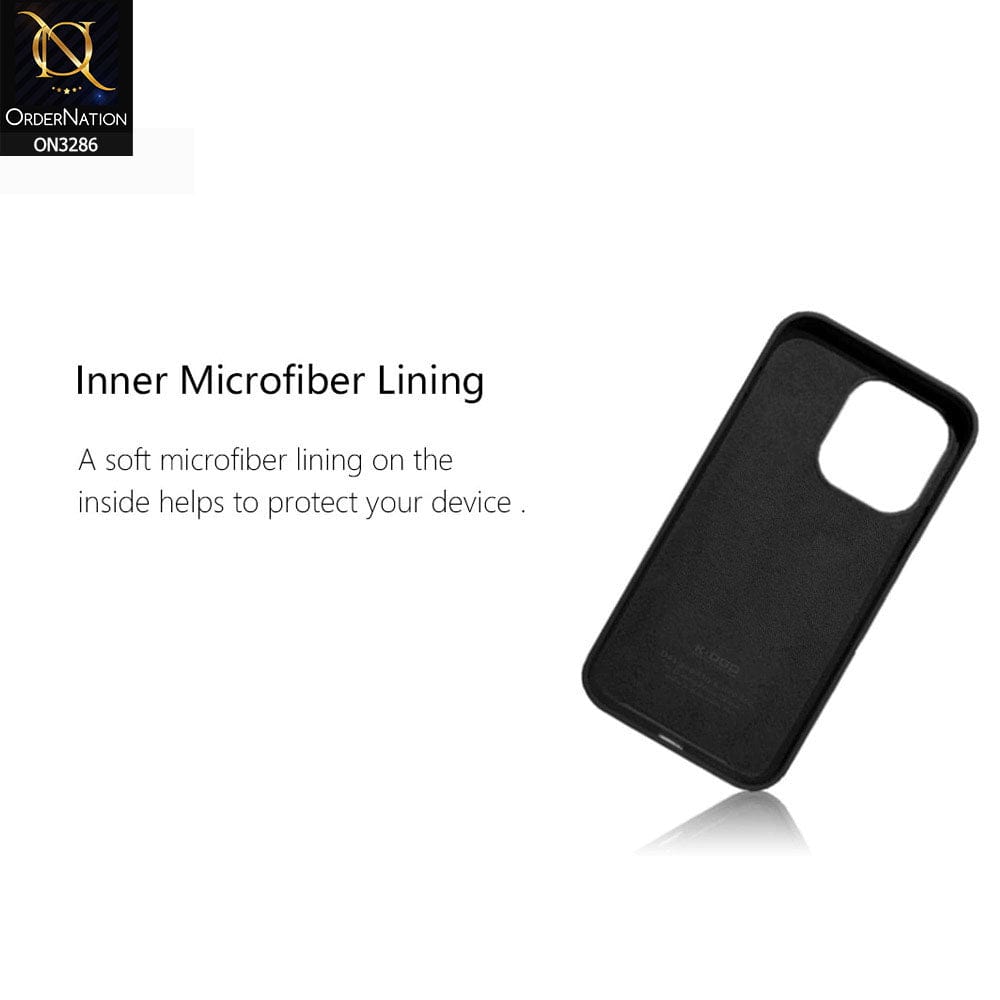 iPhone 13 Pro Max Cover Black KDOO Noble Collection Leather PU