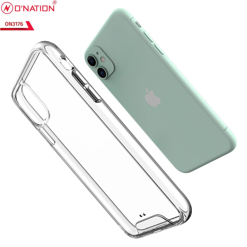 iPhone 11 Cover - ONation Essential Series - Premium Quality No Yellowing Drop Tested Tpu+Pc Clear Soft Edges