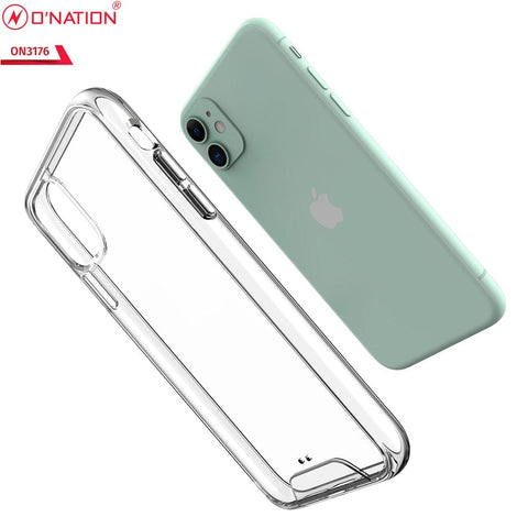 iPhone 11 Cover - ONation Essential Series - Premium Quality No Yellowing Drop Tested Tpu+Pc Clear Soft Edges