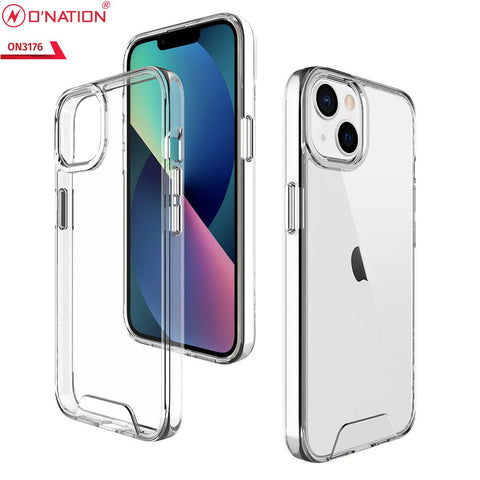 iPhone 13 Mini Cover - ONation Essential Series - Premium Quality No Yellowing Drop Tested Tpu+Pc Clear Soft Edges
