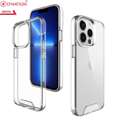 iPhone 14 Pro Max Cover - ONation Essential Series - Premium Quality No Yellowing Drop Tested Tpu+Pc Clear Soft Edges