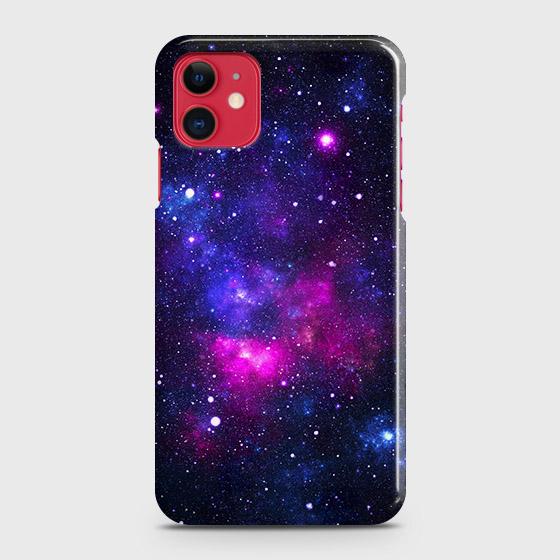 iPhone 11 Cover - Dark Galaxy Stars Modern Printed Hard Case with Life Time Colors Guarantee