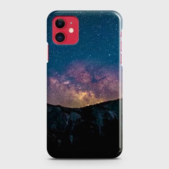 iPhone 11 Cover - Matte Finish - Embrace Dark Galaxy  Trendy Printed Hard Case with Life Time Colors Guarantee