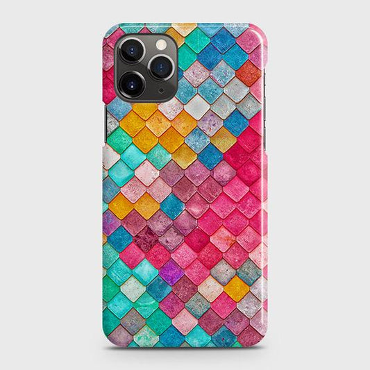 iPhone 11 Pro Cover - Chic Colorful Mermaid Printed Hard Case with Life Time Colors Guarantee