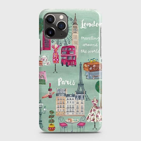 iPhone 11 Pro Cover - Matte Finish - London, Paris, New York ModernPrinted Hard Case with Life Time Colors Guarantee