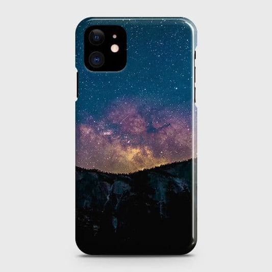iPhone 12 Cover - Matte Finish - Embrace Dark Galaxy  Trendy Printed Hard Case with Life Time Colors Guarantee