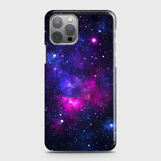 iPhone 12 Pro Cover - Dark Galaxy Stars Modern Printed Hard Case with Life Time Colors Guarantee