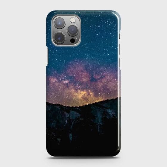 iPhone 12 Pro Cover - Matte Finish - Embrace Dark Galaxy  Trendy Printed Hard Case with Life Time Colors Guarantee