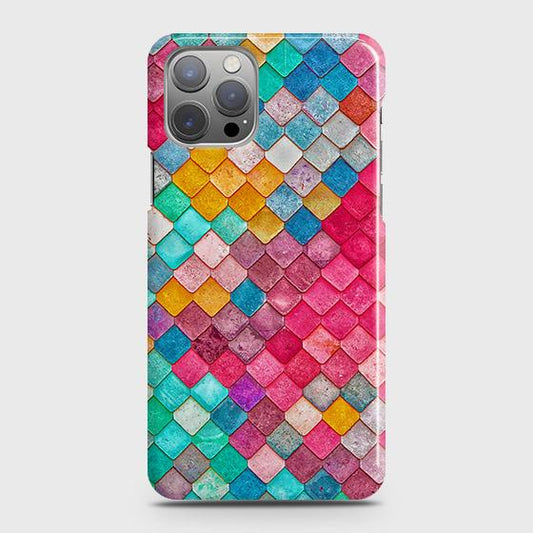 iPhone 12 Pro MaxCover - Chic Colorful Mermaid Printed Hard Case with Life Time Colors Guarantee