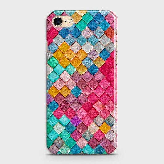 iPhone SE 2020 Cover - Chic Colorful Mermaid Printed Hard Case with Life Time Colors Guarantee