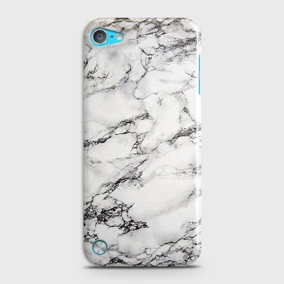 iPod Touch 5 Cover - Matte Finish - Trendy Mysterious White Marble Printed Hard Case with Life Time Colors Guarantee