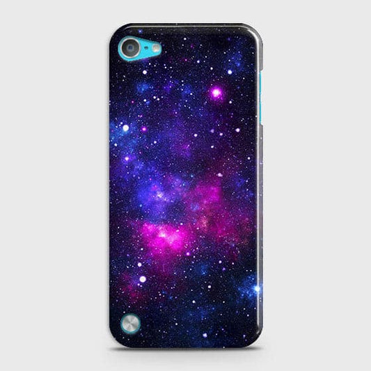 iPod Touch 5 Cover - Dark Galaxy Stars Modern Printed Hard Case with Life Time Colors Guarantee