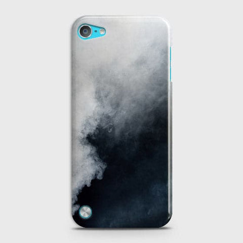 iPod Touch 5 Cover - Matte Finish - Trendy Misty White and Black Marble Printed Hard Case with Life Time Colors Guarantee