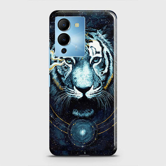 Infinix Note 12 5G Cover - Vintage Galaxy Tiger Printed Hard Case with Life Time Colors Guarantee