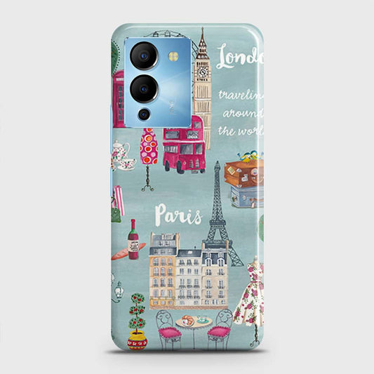 Infinix Note 12 5G Cover - London, Paris, New York ModernPrinted Hard Case with Life Time Colors Guarantee