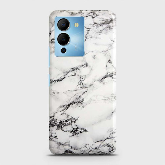 Infinix Note 12 5G Cover - Trendy White Floor Marble Printed Hard Case with Life Time Colors Guarantee