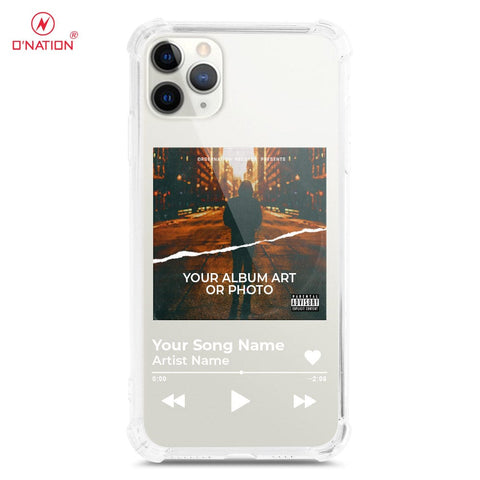 iPhone 11 Pro Max Cover - Personalised Album Art Series - 4 Designs - Clear Phone Case - Soft Silicon Borders