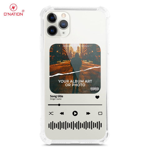 iPhone 11 Pro Max Cover - Personalised Album Art Series - 4 Designs - Clear Phone Case - Soft Silicon Borders
