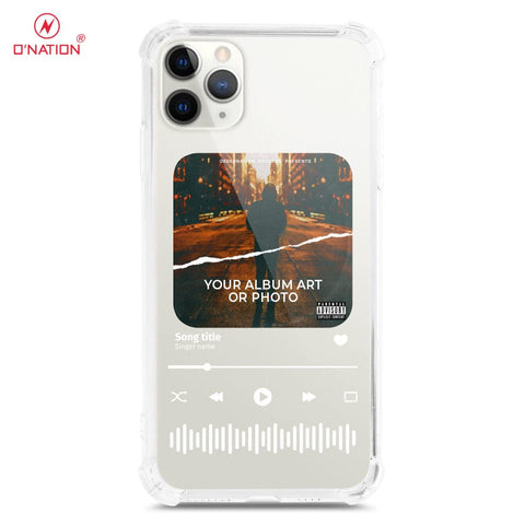 iPhone 11 Pro Max Cover - Personalised Album Art Series - 4 Designs - Clear Phone Case - Soft Silicon Borders