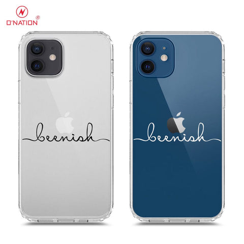 iPhone 12 Pro Cover - Personalised Name Series - 8 Designs - Clear Phone Case - Soft Silicon Borders