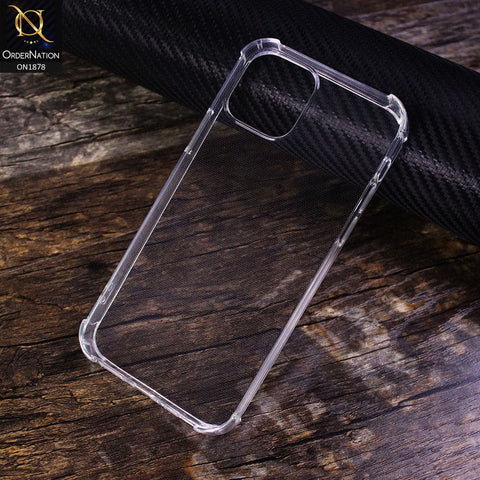 iPhone 12 Mini Soft 4D Design Shockproof Silicone Transparent Clear Case