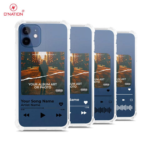 iPhone 12 Mini Cover - Personalised Album Art Series - 4 Designs - Clear Phone Case - Soft Silicon Borders