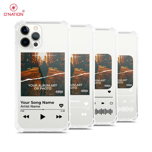 iPhone 12 Pro Cover - Personalised Album Art Series - 4 Designs - Clear Phone Case - Soft Silicon Borders
