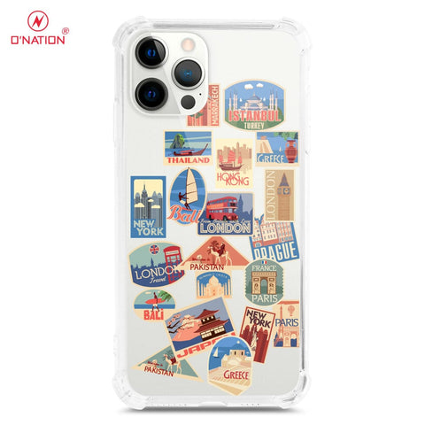 iPhone 12 Pro Cover - Personalised Boarding Pass Ticket Series - 5 Designs - Clear Phone Case - Soft Silicon Borders