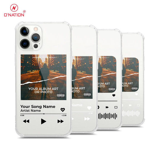 iPhone 12 Pro Max Cover - Personalised Album Art Series - 4 Designs - Clear Phone Case - Soft Silicon Borders