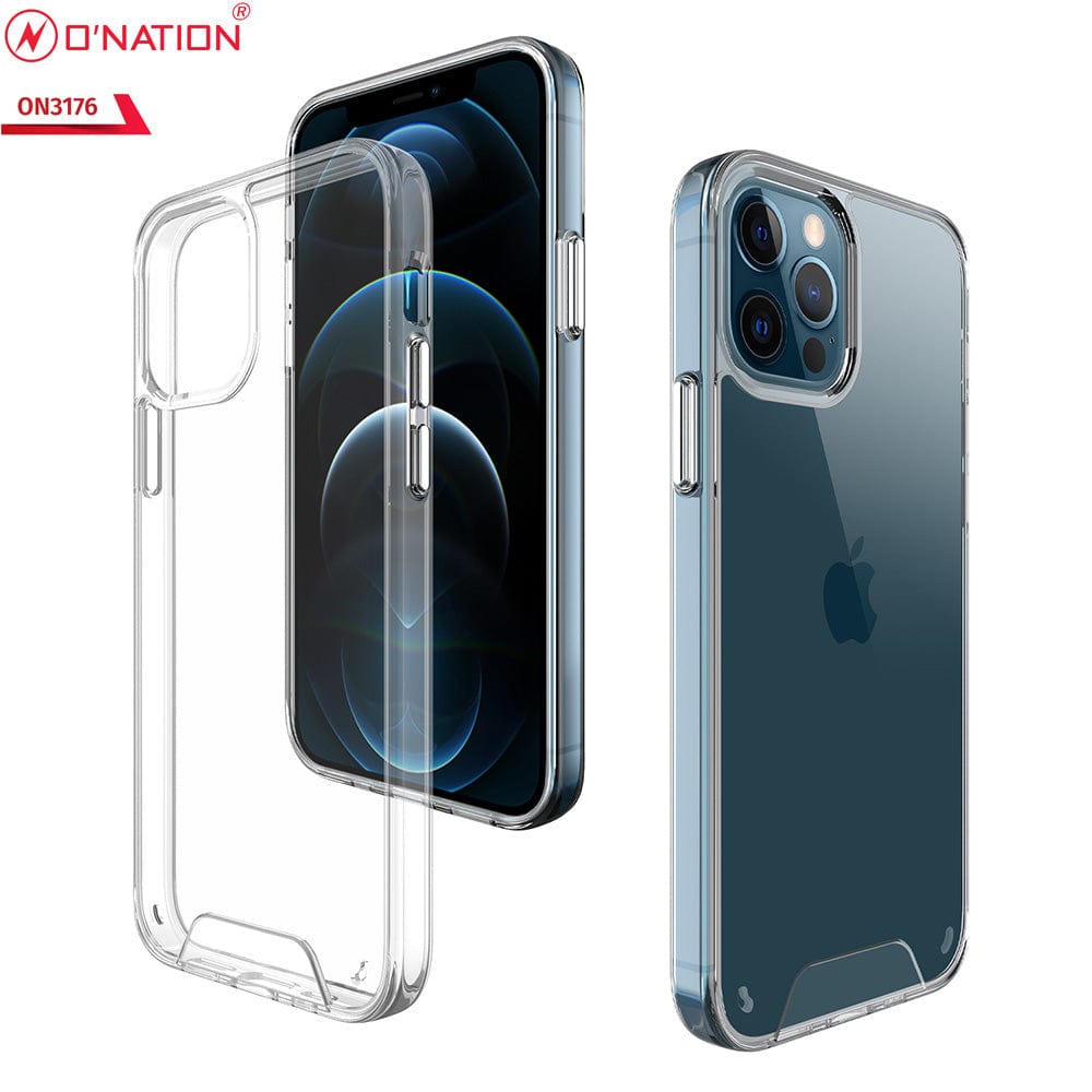 iPhone 12 Pro Cover - ONation Essential Series - Premium Quality No Yellowing Drop Tested Tpu+Pc Clear Soft Edges