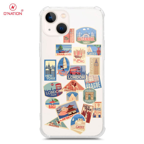iPhone 13 Cover - Personalised Boarding Pass Ticket Series - Clear Phone Case - Shockproof Tpu+PC Case ( Fast Delivery )