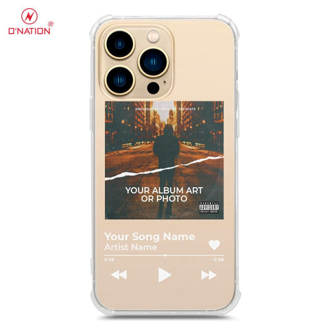 iPhone 13 Pro Cover - Personalised Album Art Series - 4 Designs - Clear Phone Case - Soft Silicon Borders