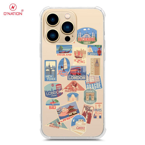iPhone 13 Pro Cover - Personalised Boarding Pass Ticket Series - 5 Designs - Clear Phone Case - Soft Silicon Borders