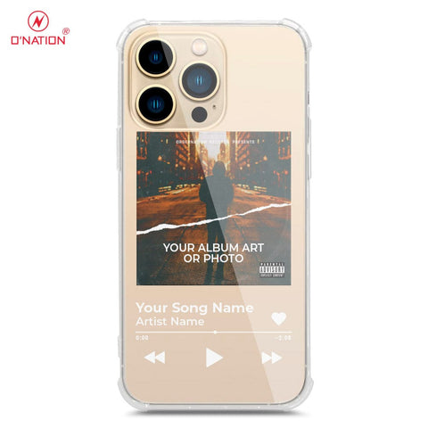iPhone 14 Pro Max Cover - Personalised Album Art Series - 4 Designs - Clear Phone Case - Soft Silicon Borders