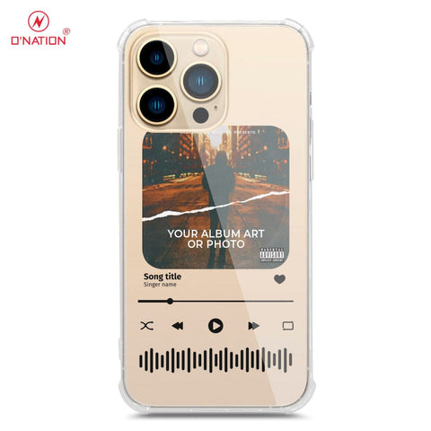 iPhone 14 Pro Max Cover - Personalised Album Art Series - 4 Designs - Clear Phone Case - Soft Silicon Borders