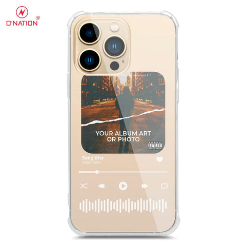 iPhone 14 Pro Max Cover - Personalised Album Art Series - 4 Designs - Clear Phone Case - Soft Silicon Borders