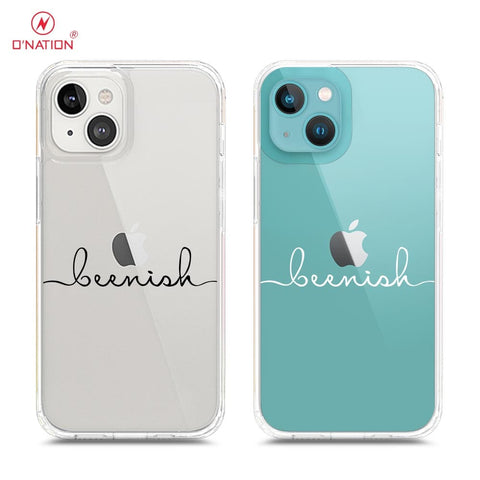 iPhone 14 Plus Cover - Personalised Name Series - 8 Designs - Clear Phone Case - Soft Silicon Borders