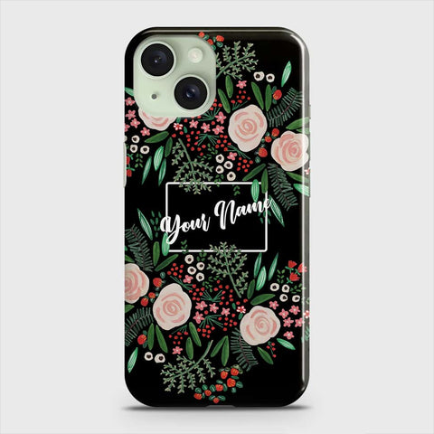 iPhone 15  Cover - Floral Series - Matte Finish - Snap On Hard Case with LifeTime Colors Guarantee