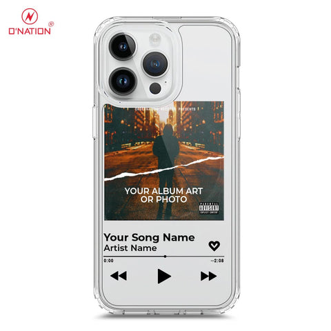 iPhone 15 Pro Cover - Personalised Album Art Series - 4 Designs - Clear Phone Case - Soft Silicon Borders