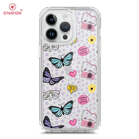 iPhone 15 Pro Cover - O'Nation Butterfly Dreams Series - 9 Designs - Clear Phone Case - Soft Silicon Borders