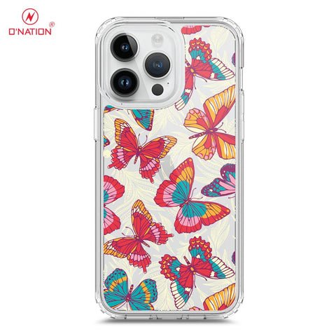 iPhone 15 Pro Cover - O'Nation Butterfly Dreams Series - 9 Designs - Clear Phone Case - Soft Silicon Borders