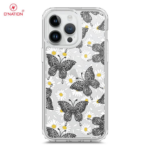 iPhone 15 Pro Cover - O'Nation Butterfly Dreams Series - 9 Designs - Clear Phone Case - Soft Silicon Borders