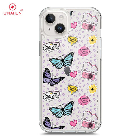 iPhone 15 Plus Cover - O'Nation Butterfly Dreams Series - 9 Designs - Clear Phone Case - Soft Silicon Borders