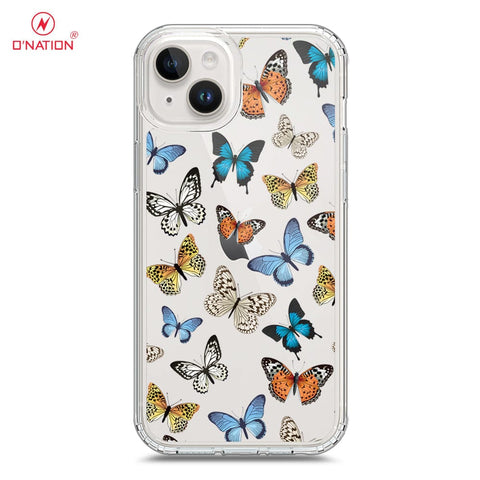 iPhone 15 Plus Cover - O'Nation Butterfly Dreams Series - 9 Designs - Clear Phone Case - Soft Silicon Borders