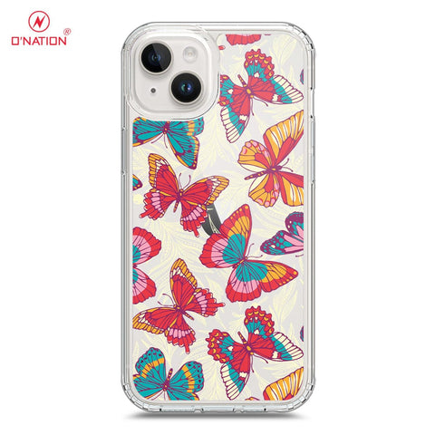 iPhone 15 Plus Cover - O'Nation Butterfly Dreams Series - 9 Designs - Clear Phone Case - Soft Silicon Borders