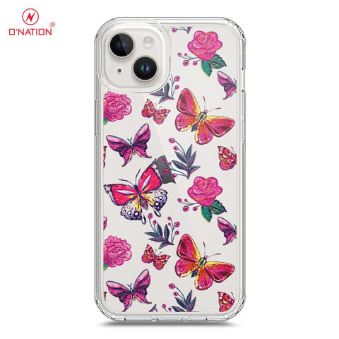 iPhone 15 Plus Cover - O'Nation Butterfly Dreams Series - 9 Designs - Clear Phone Case - Soft Silicon Borders