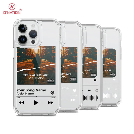 iPhone 15 Pro Max Cover - Personalised Album Art Series - 4 Designs - Clear Phone Case - Soft Silicon Borders