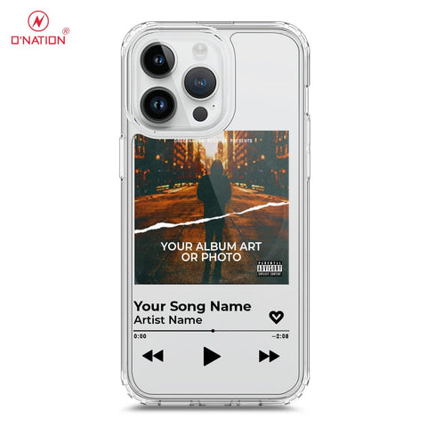 iPhone 15 Pro Max Cover - Personalised Album Art Series - 4 Designs - Clear Phone Case - Soft Silicon Borders