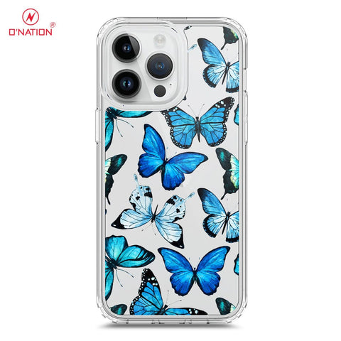iPhone 15 Pro Max Cover - O'Nation Butterfly Dreams Series - 9 Designs - Clear Phone Case - Soft Silicon Borders