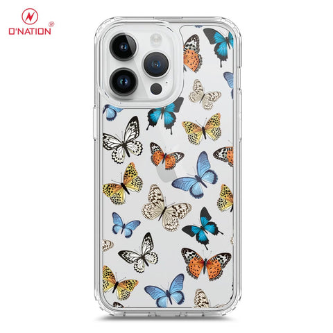 iPhone 15 Pro Max Cover - O'Nation Butterfly Dreams Series - 9 Designs - Clear Phone Case - Soft Silicon Borders